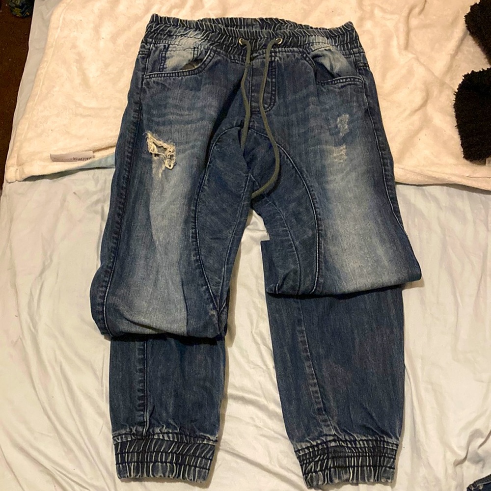 Jean joggers